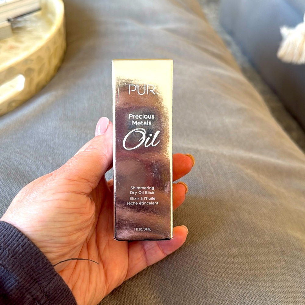 PUR Precious Metals Oil Shimmering Dry Oil Elixir 1 fl oz NEW